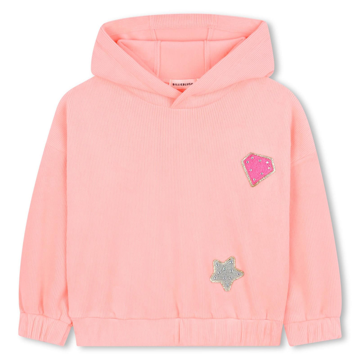BILLIEBLUSH Girls Orange Hooded Sweatshirt