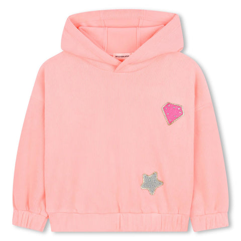 BILLIEBLUSH Girls Orange Hooded Sweatshirt