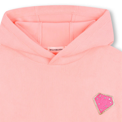 BILLIEBLUSH Girls Orange Hooded Sweatshirt