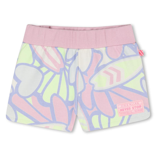 Girls Pink Flower Short