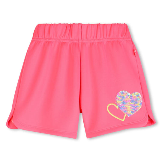 Girls Pink Heart Short