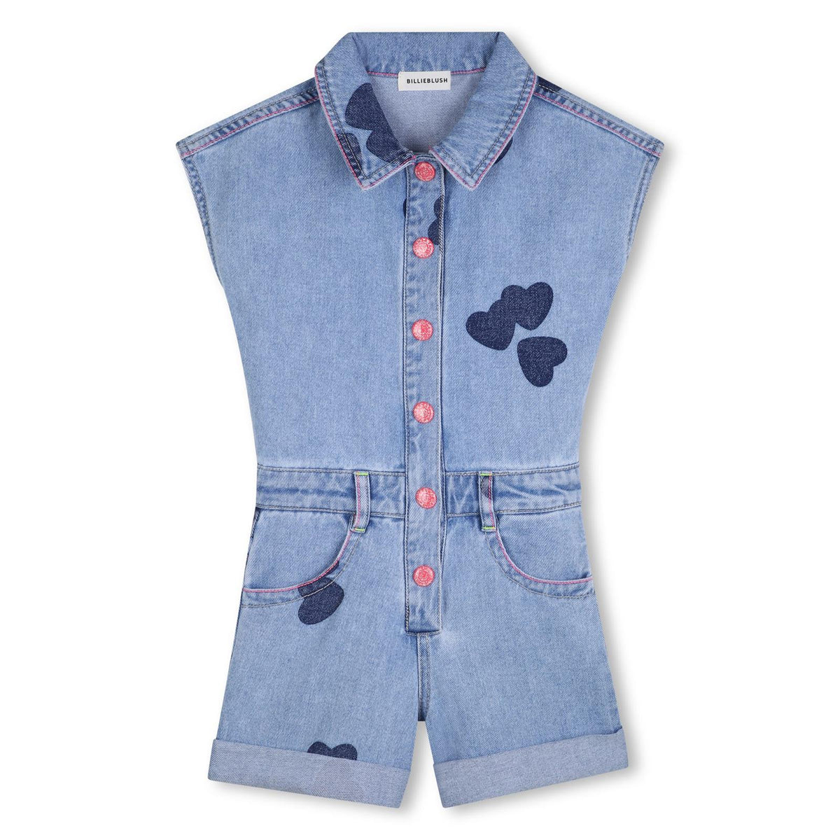 Billieblush Girls Denim Playsuit