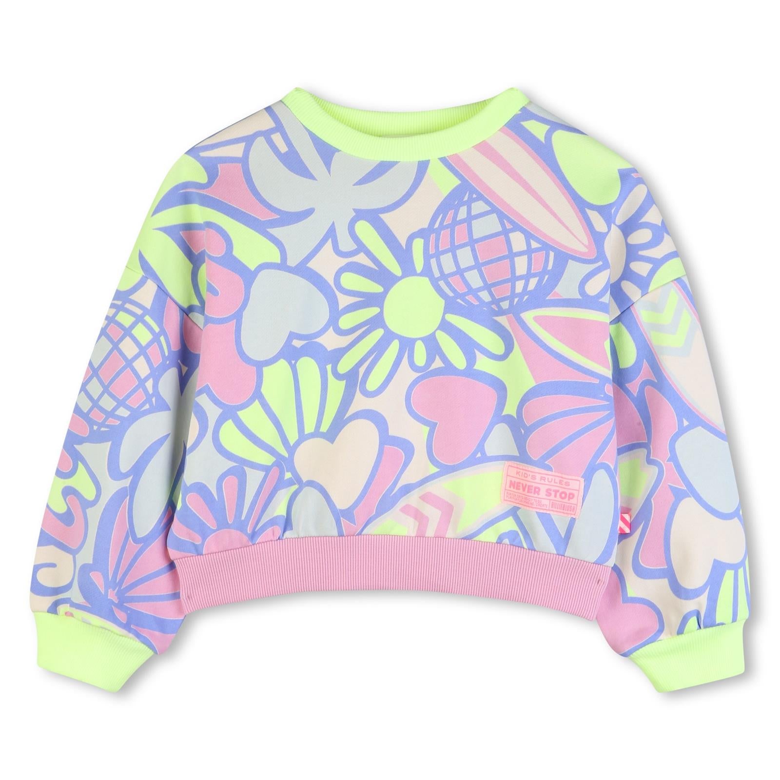 Billieblush Girls Flower Sweatshirt
