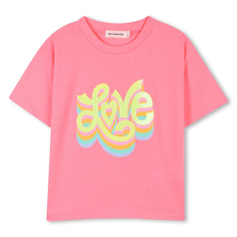 Billieblush Girls Pink Love T-Shirt