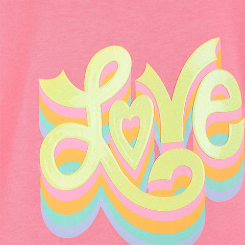 Billieblush Girls Pink Love T-Shirt