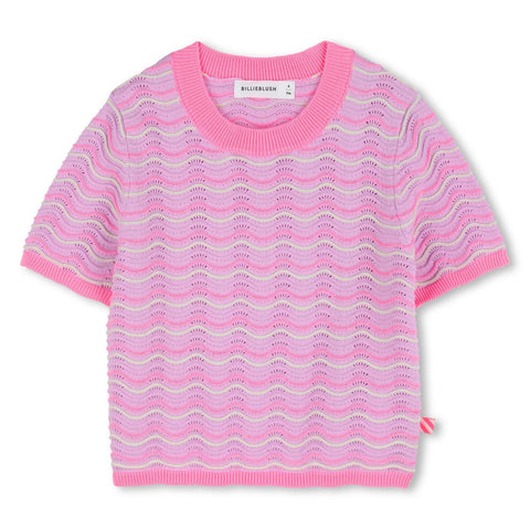 Billieblush Girls Pink Knit Top