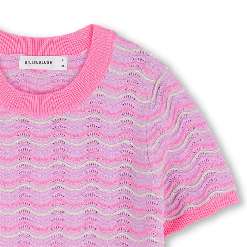 Billieblush Girls Pink Knit Top