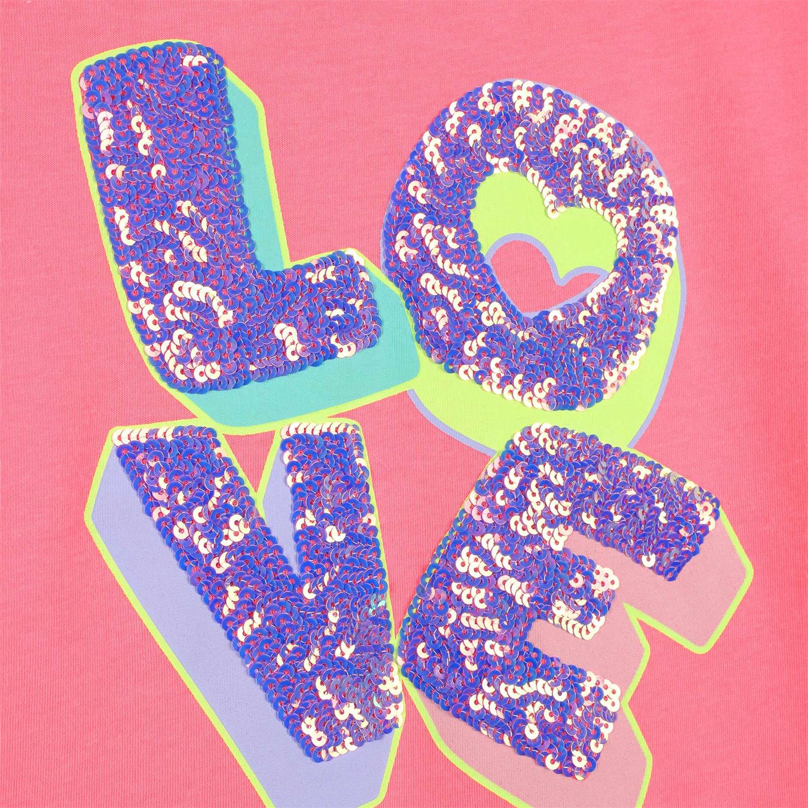 Billieblush Girls Pink Love T-Shirt