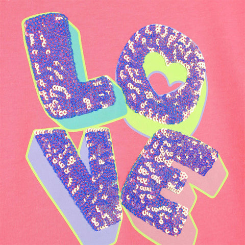 Billieblush Girls Pink Love T-Shirt