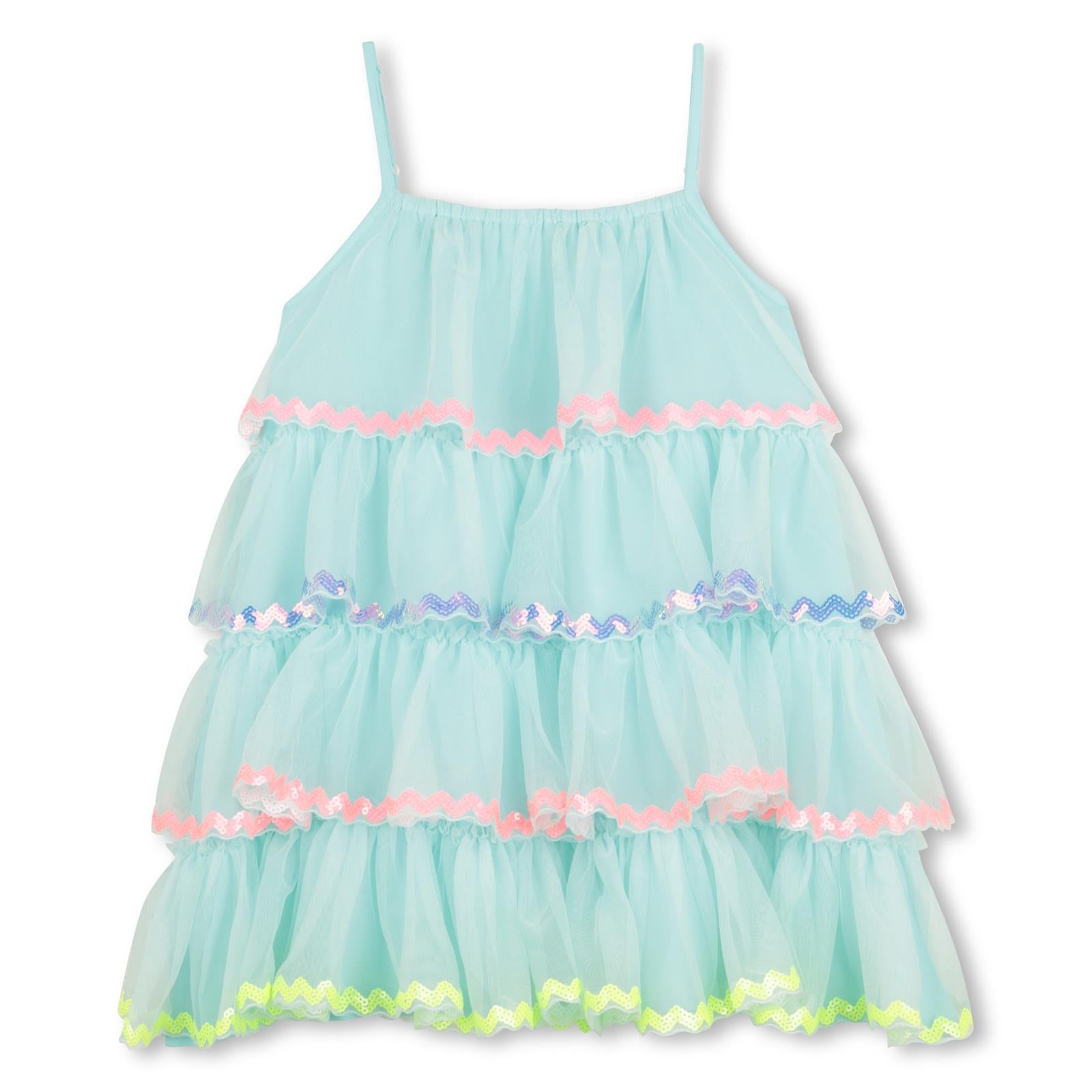 Billieblush Girls Turquoise Tulle Dress