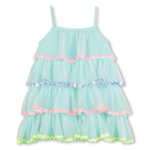 Billieblush Girls Turquoise Tulle Dress