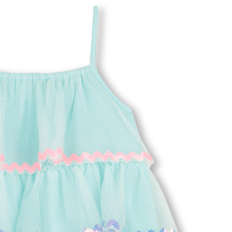 Billieblush Girls Turquoise Tulle Dress