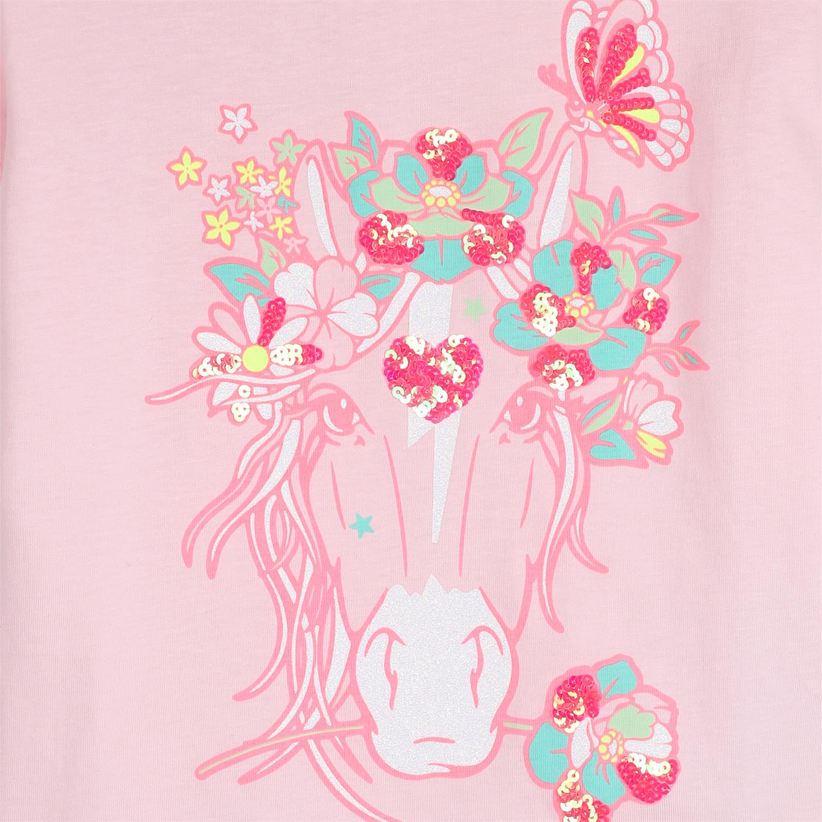Billieblush Girls Pink Unicorn T-Shirt