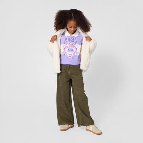 BILLIEBLUSH Girls Ivory Fleece