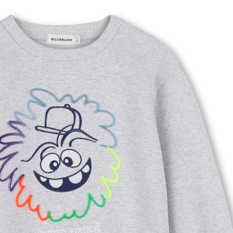 BILLIEBLUSH Boys Chine Grey Sweatshirt