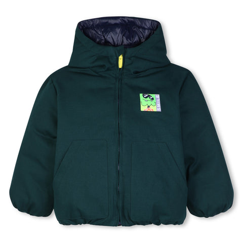 BILLIEBLUSH Boys Navy Reversible Puffer Jacket