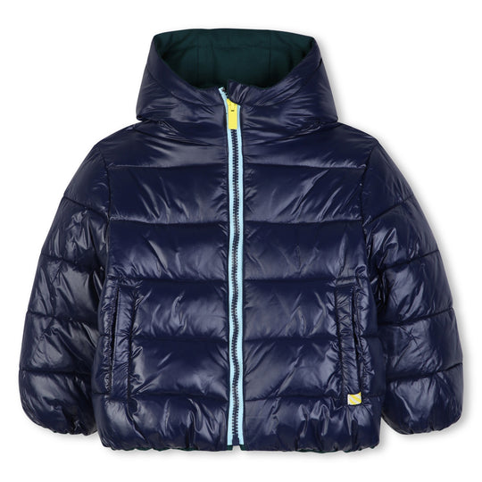 Boys Navy Reversible Puffer Jacket