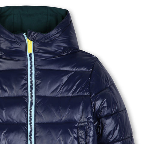 BILLIEBLUSH Boys Navy Reversible Puffer Jacket