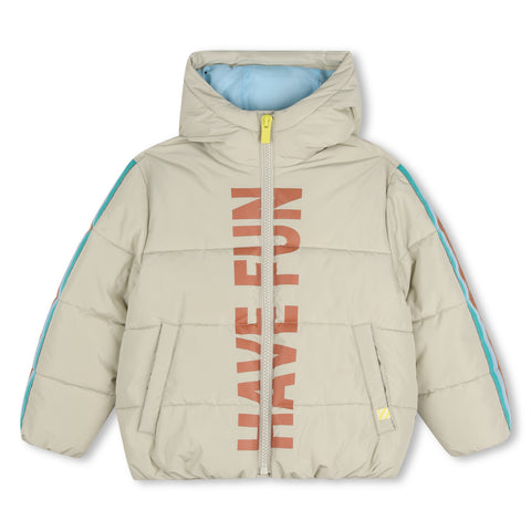 BILLIEBLUSH Boys Beige Woody Tan Puffer Jacket