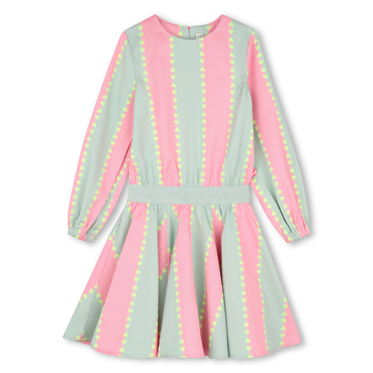 Girls Pink Stripe Dress