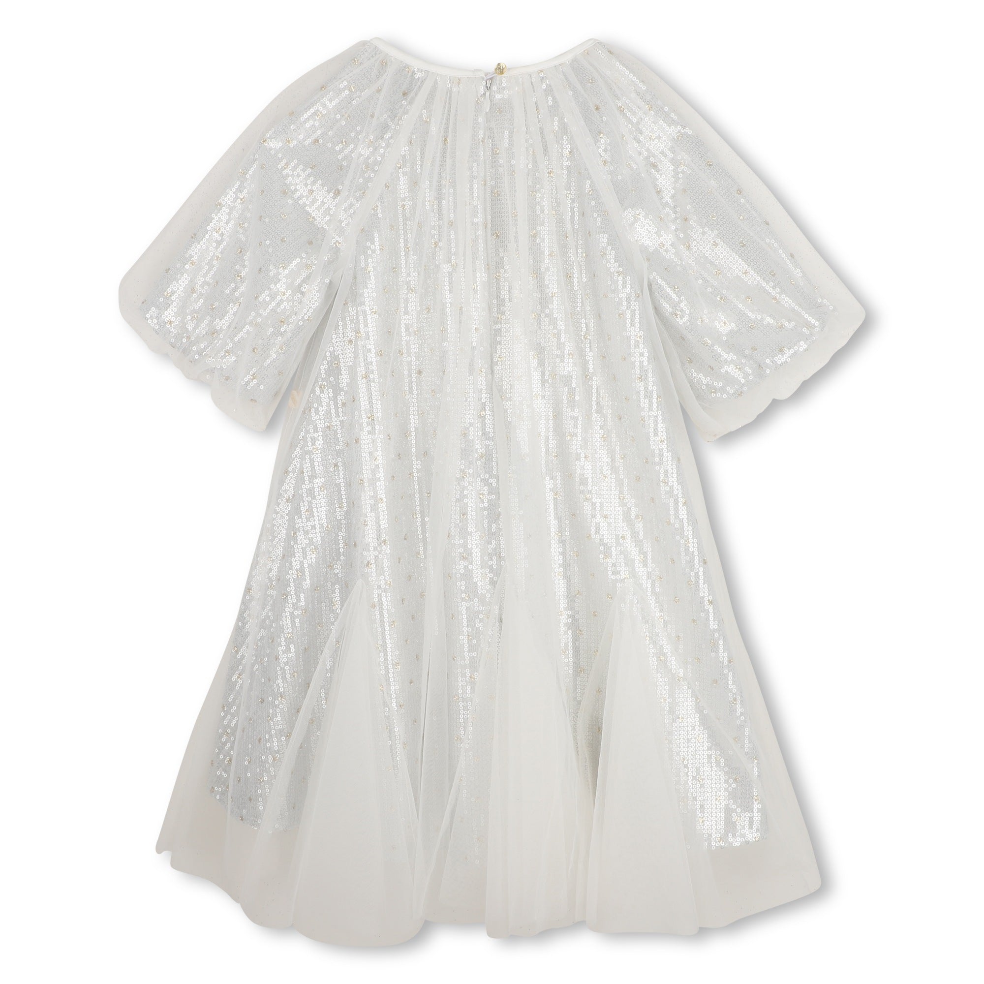 BILLIEBLUSH Girls Lame Silver Ceremony Dress