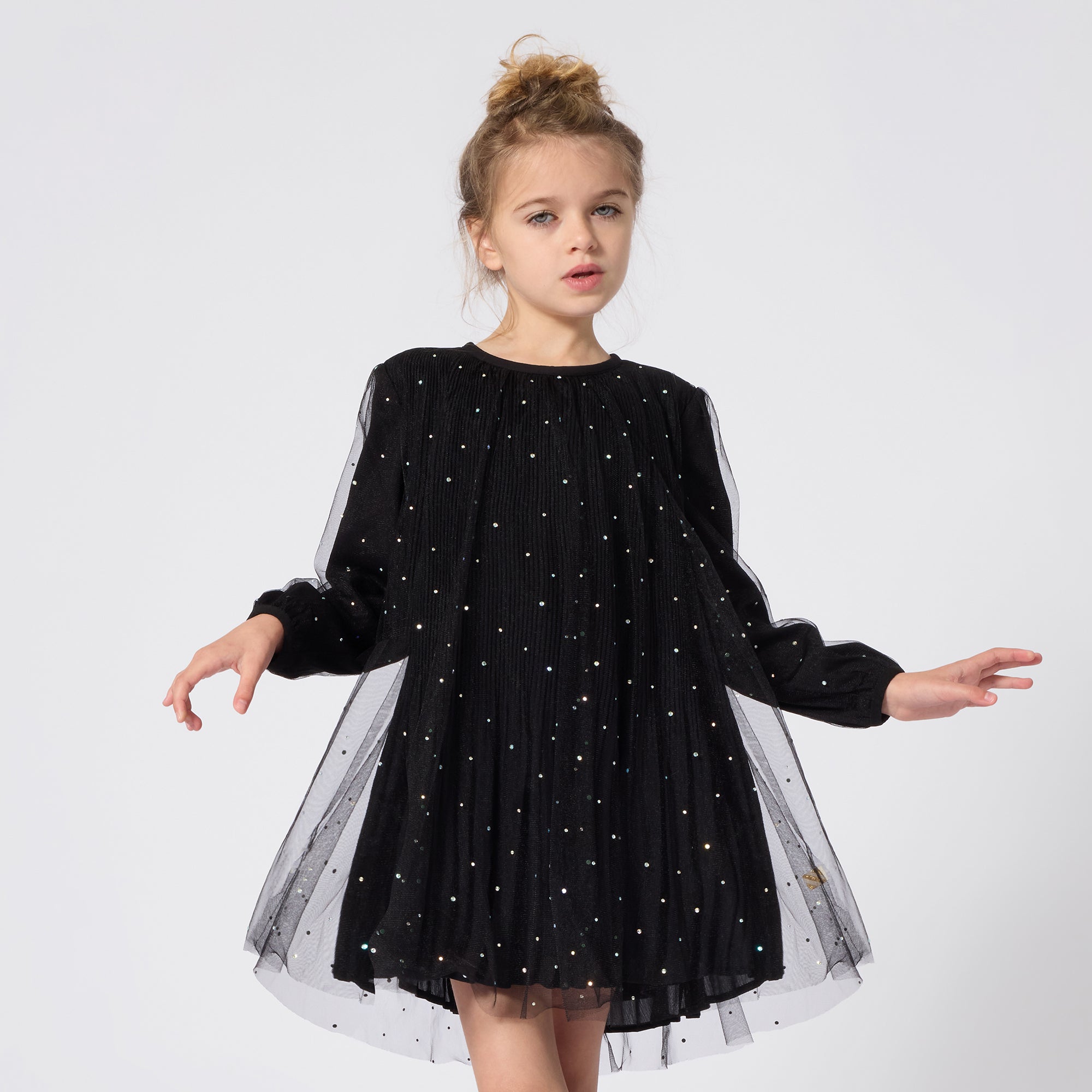 BILLIEBLUSH Girls Black Tulle Dress