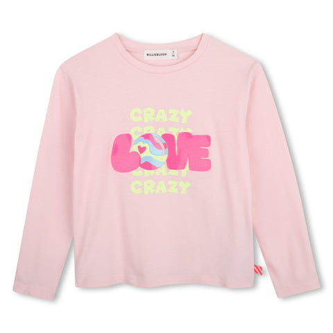 BILLIEBLUSH Girls Pink Love T-Shirt