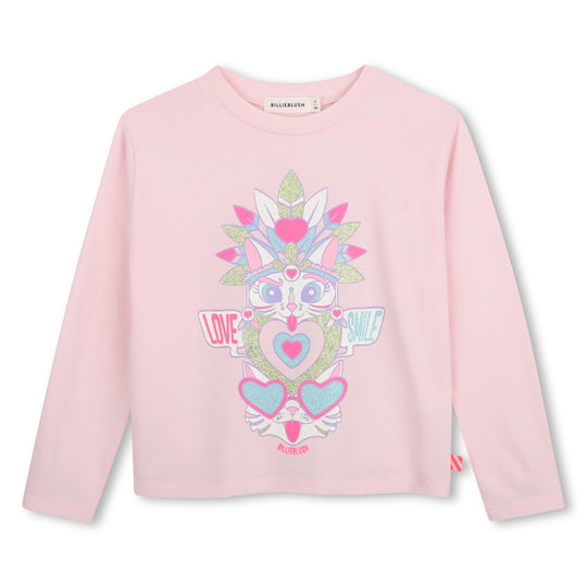 Girls Pink Long Sleeve T-Shirt