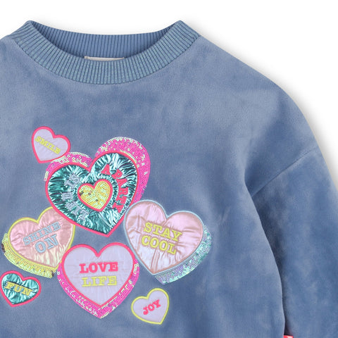BILLIEBLUSH Girls Quiet Harbor Sweatshirt