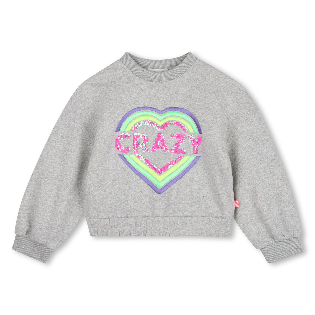 BILLIEBLUSH Girls Grey Crazy Sweatshirt