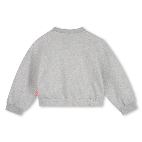 BILLIEBLUSH Girls Grey Crazy Sweatshirt