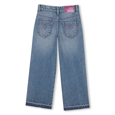 BILLIEBLUSH Girls Heart Denim Jeans