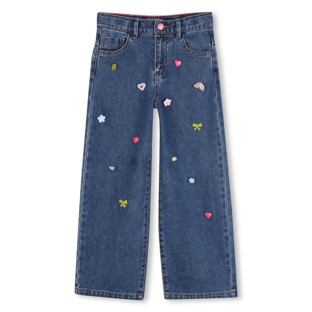 BILLIEBLUSH Girls Jewelled Denim Jeans