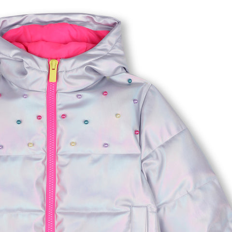 BILLIEBLUSH Girls White Puffer Jacket