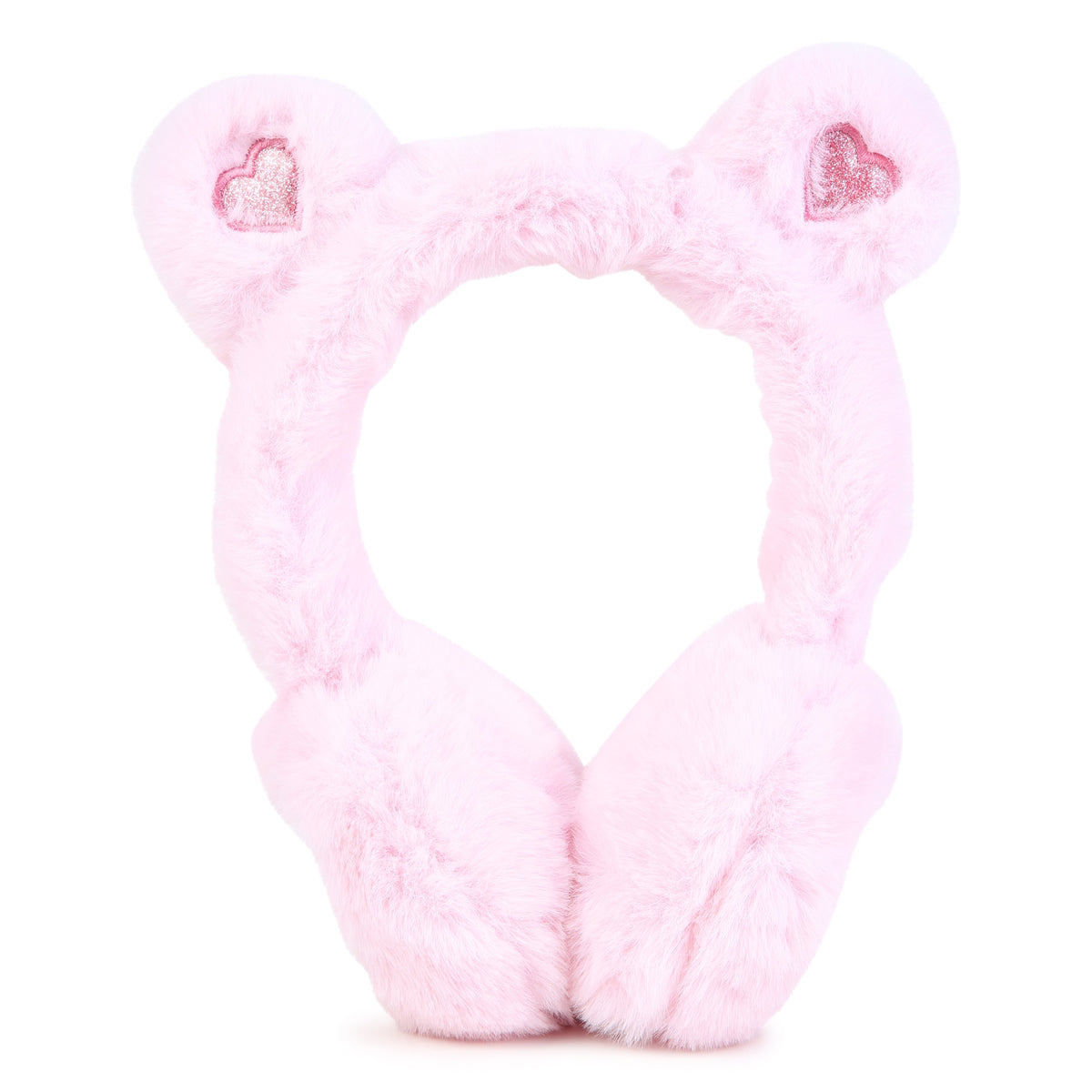 BILLIEBLUSH Girls Pink Heart Ear Muffs