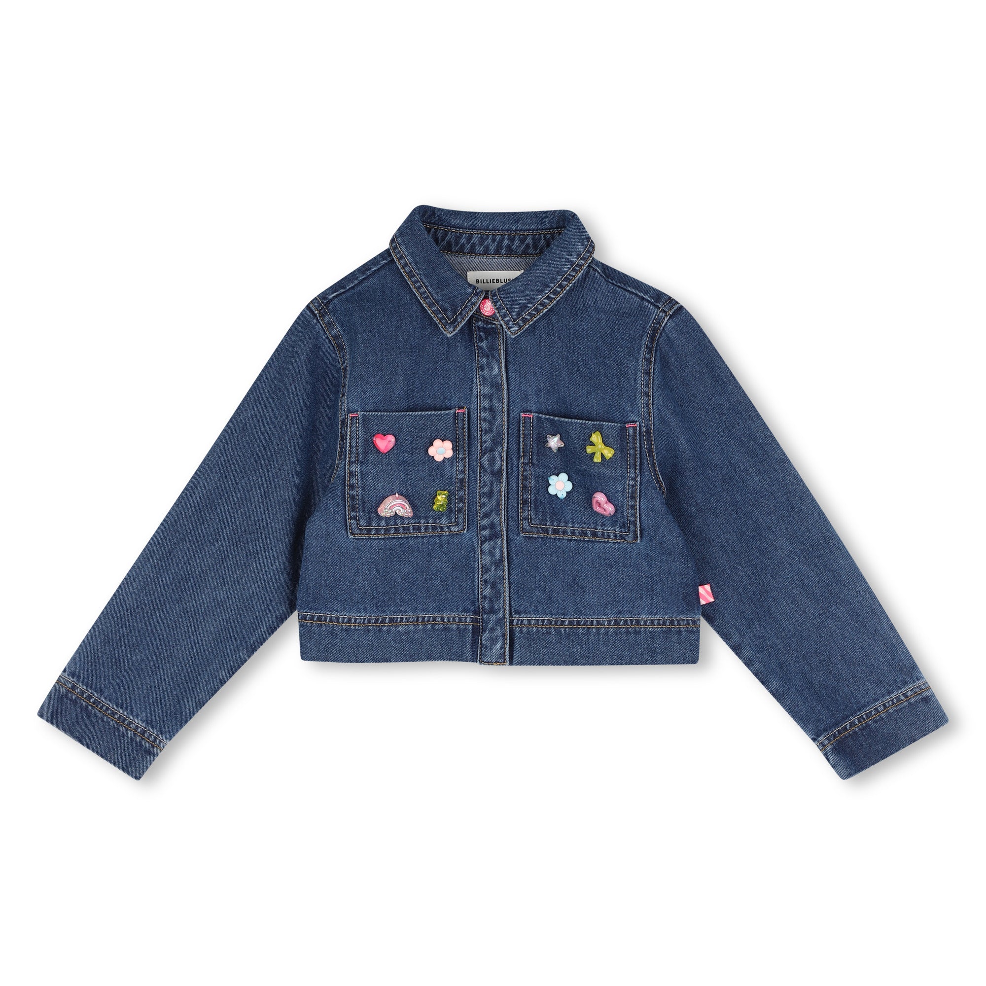 BILLIEBLUSH Girls Jewelled Denim Shirt