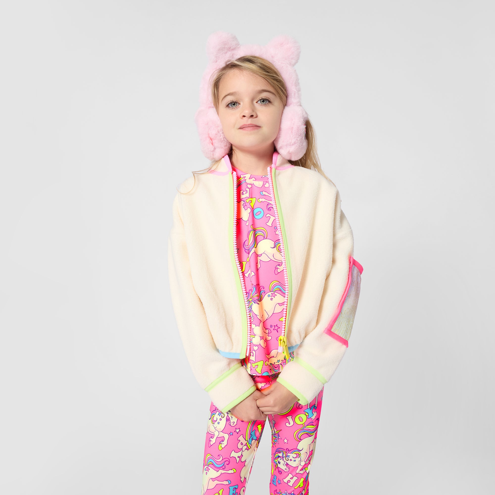 BILLIEBLUSH Girls Cream Fleece