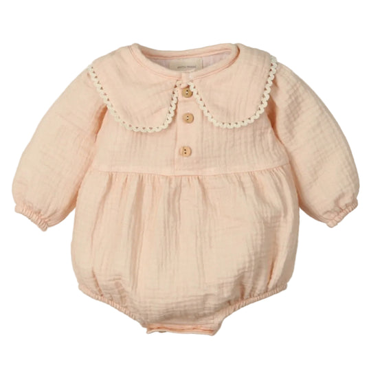 Baby Girls Peach Romper