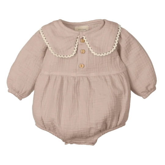 Baby Girls Taupe Romper