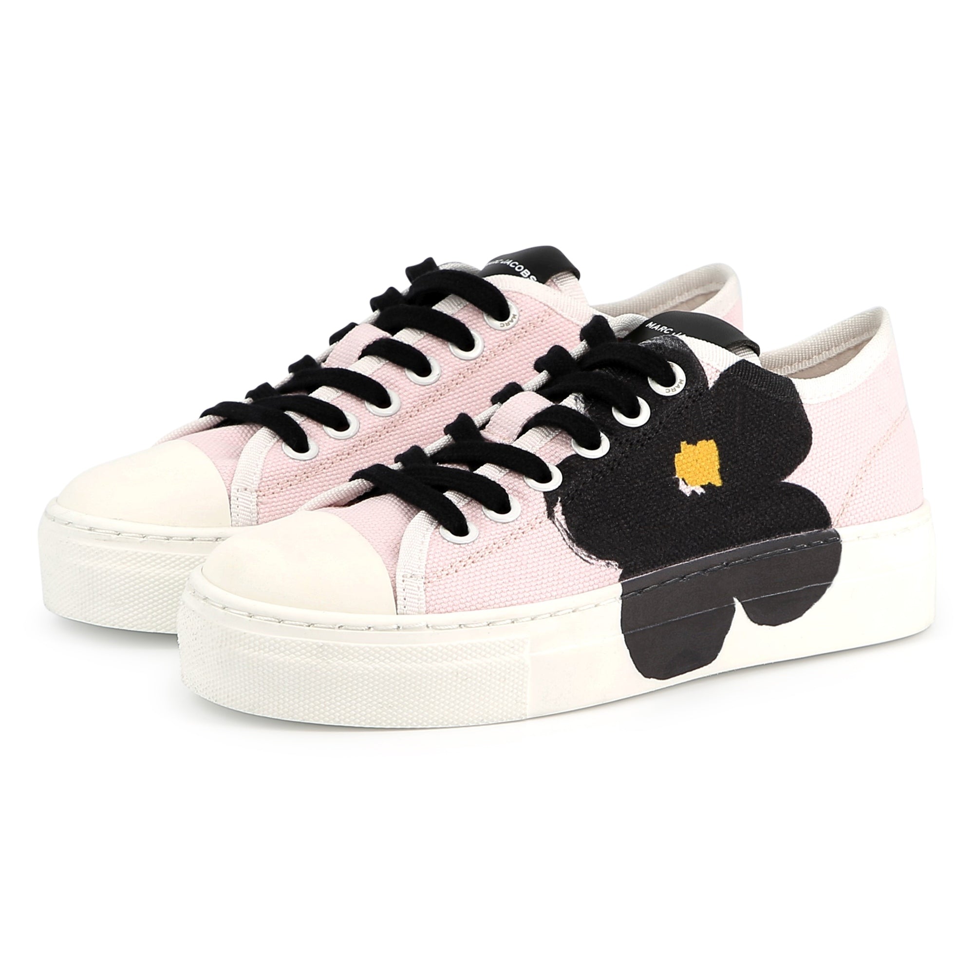 Marc Jacobs Girls Pink Flower Trainers