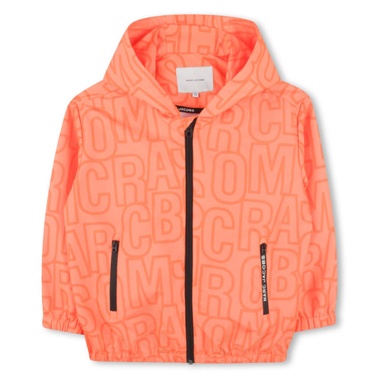 Boys Peach Hooded Windbreaker