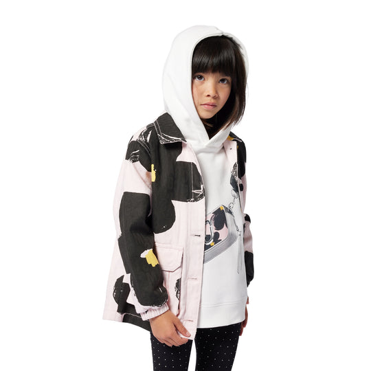 Girls Pink Flower Jacket