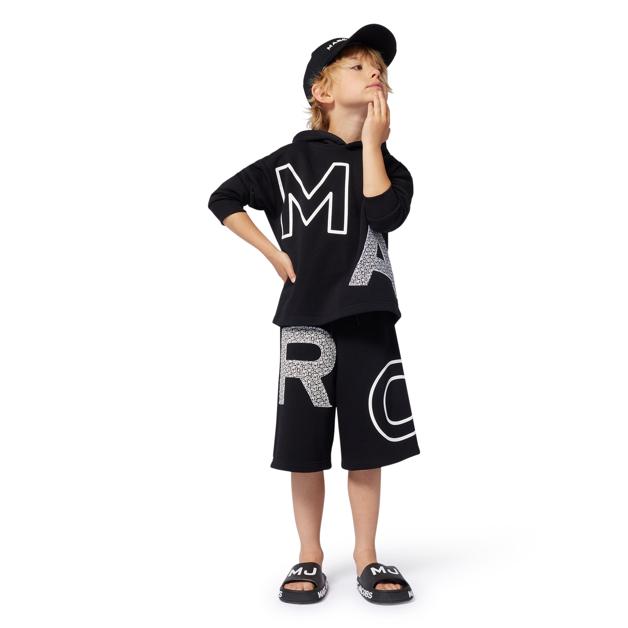 Marc Jacobs Boys Black Hooded Sweatshirt