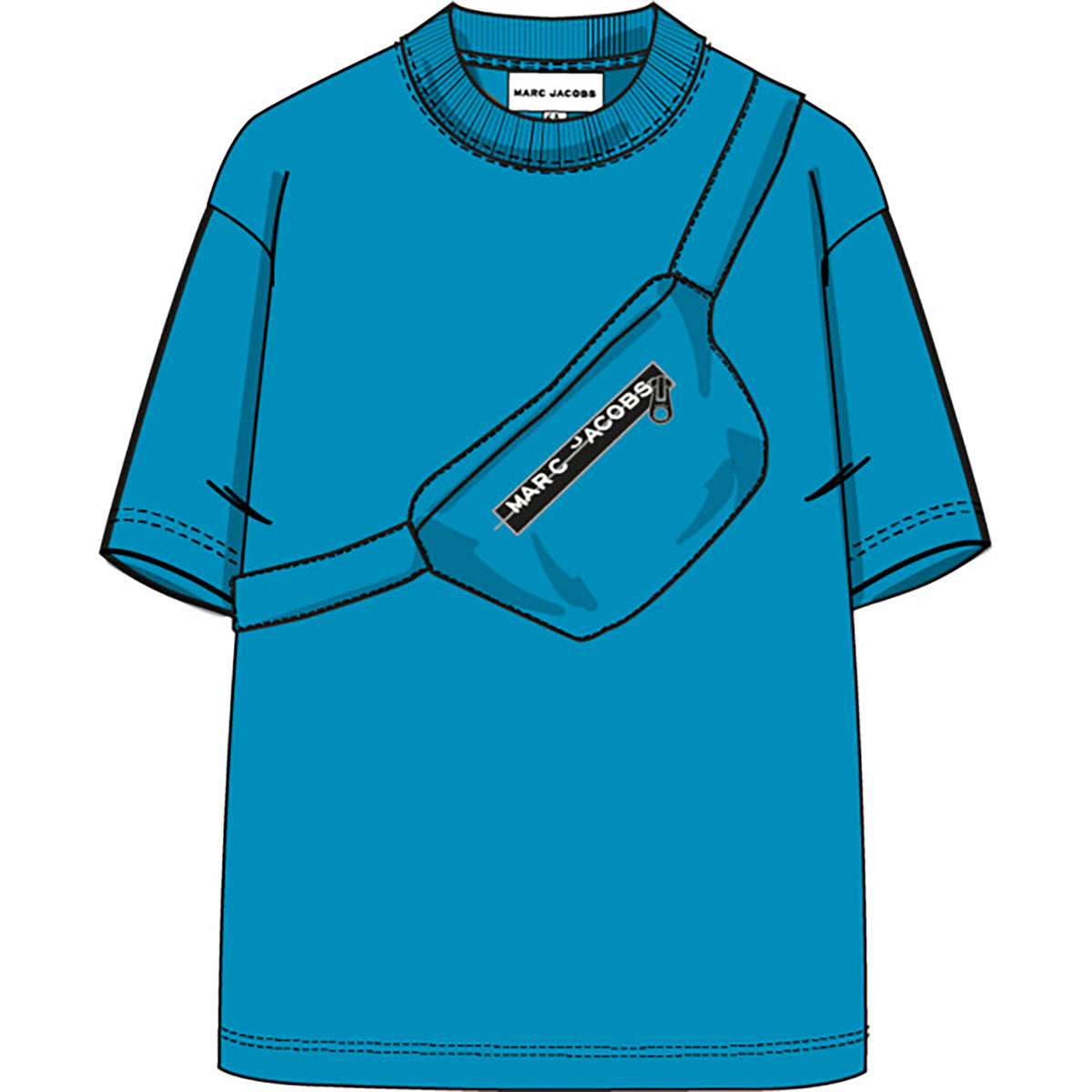 Marc Jacobs Boys Turquoise Bag T-Shirt