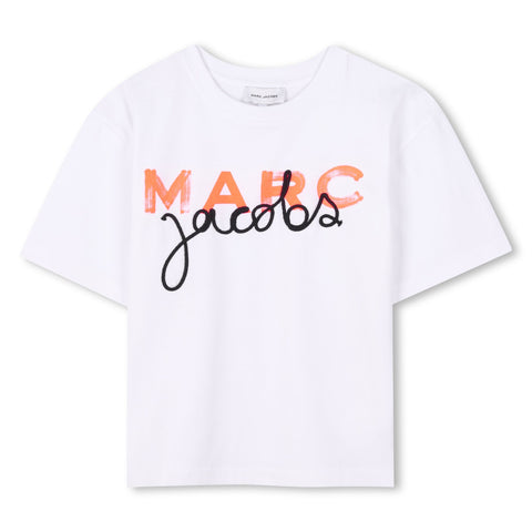 Marc Jacobs Boys White Logo T-Shirt