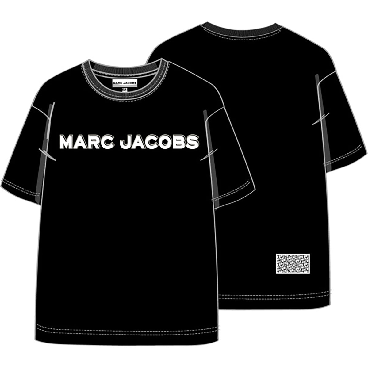 Marc Jacobs Boys Black Logo T-Shirt