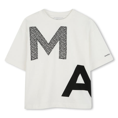 Marc Jacobs Boys White Logo T-Shirt