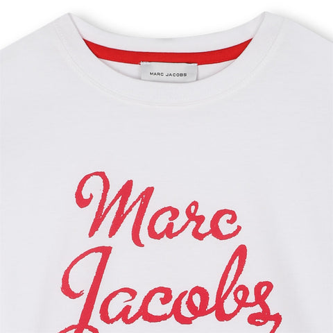 Marc Jacobs Girls White Lipstick T-Shirt