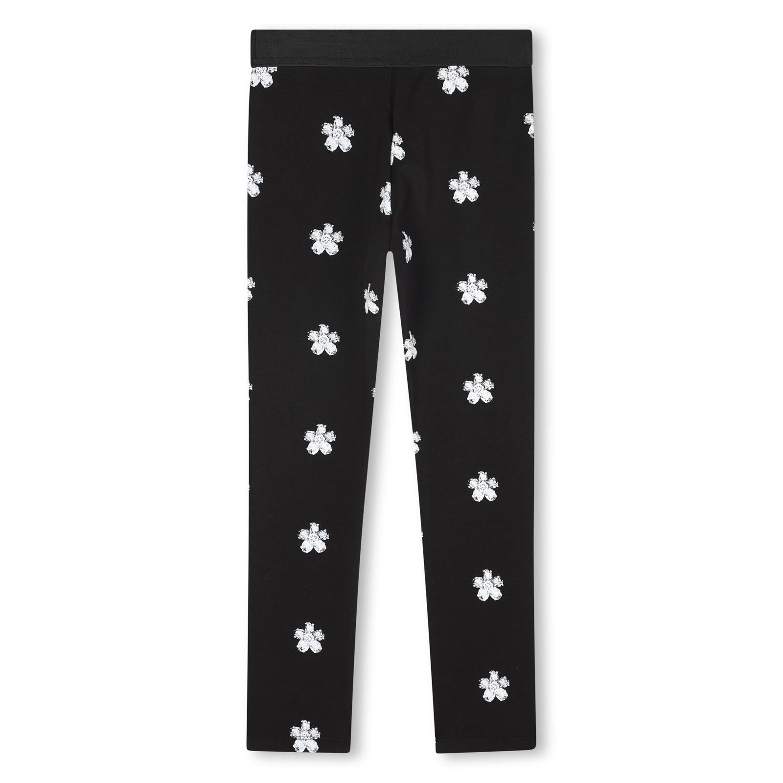 Marc Jacobs Girls Black Flower Legging