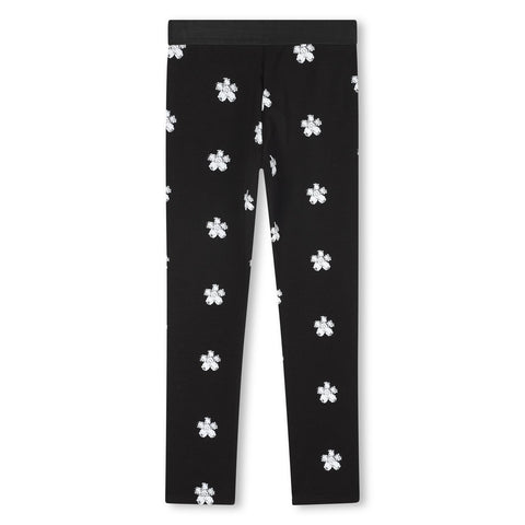Marc Jacobs Girls Black Flower Legging